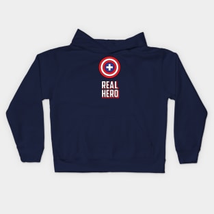 doctors are real heroes Kids Hoodie